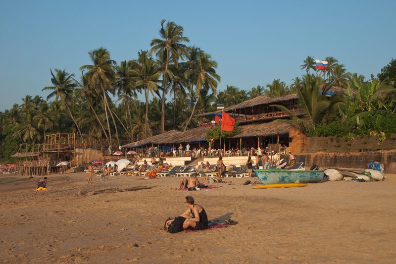 Anjuna beach with the Curlies shack