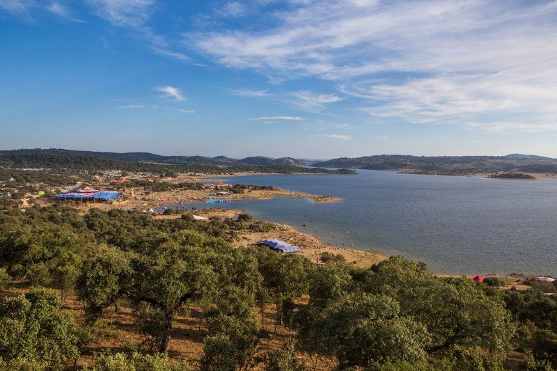 The Boom site seen from the Being Fields, 2018