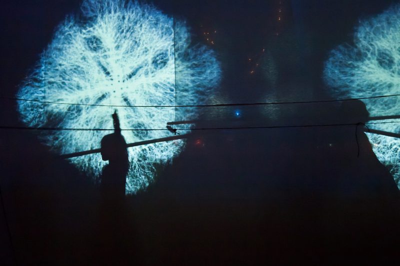 Sound and light at a party in Vagator, Goa